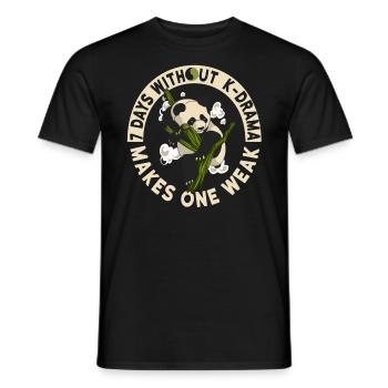 K-Pop Kpop K-Drama Korean Pop Musik - Männer T-Shirt - Schwarz - Vorne - AI Model Male 178 light (178cm)