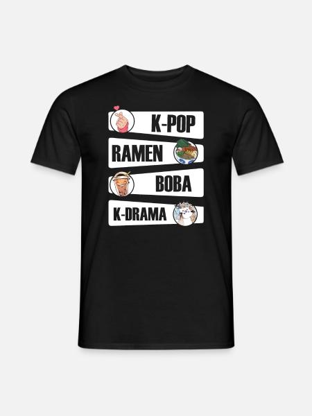 K-Pop Kpop K-Drama Korean Pop Musik - Männer T-Shirt - Schwarz