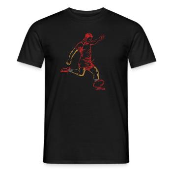 Rugby - T-shirt homme - noir - Devant - AI Model Male 178 light (178cm)