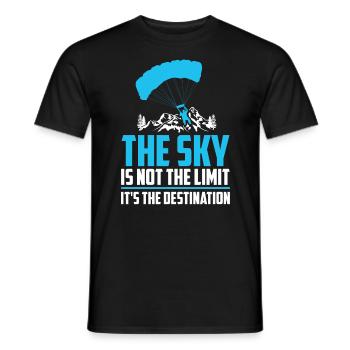 Paragliding Paragliding Paragliding Paragliding - Men's T-Shirt - black - Front - AI Model Male 178 light (178cm)