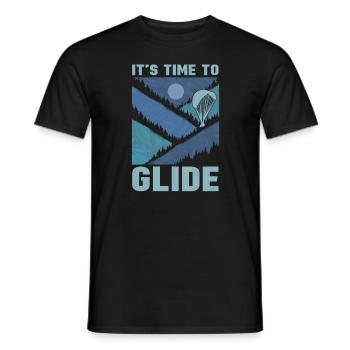 Paragliding Paragliding Paragliding Paragliding - Men's T-Shirt - black - Front - AI Model Male 178 light (178cm)