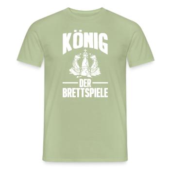 board game - Men's T-Shirt - sage - Front - AI Model Male 178 light (178cm)