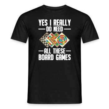 Jeu de société - T-shirt homme - noir - Devant - AI Model Male 178 light (178cm)