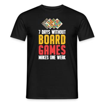Brettspiel - Männer T-Shirt - Schwarz - Vorne - AI Model Male 178 light (178cm)