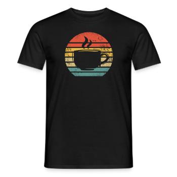 Kaffee Kaffeetrinker Kaffeeliebhaber - Männer T-Shirt - Schwarz - Vorne - AI Model Male 178 light (178cm)