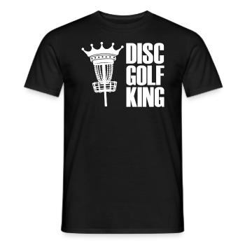 Frisbee Golf - Men's T-Shirt - black - Front - AI Model Male 178 light (178cm)