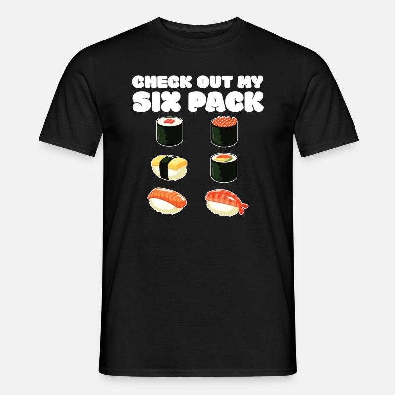 Sushi - Männer T-Shirt - Schwarz
