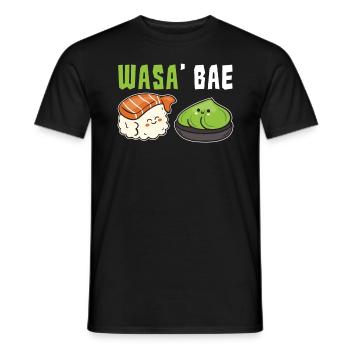 Sushi - Männer T-Shirt - Schwarz - Vorne - AI Model Male 178 light (178cm)