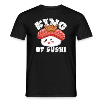 Sushi - Männer T-Shirt - Schwarz - Vorne - AI Model Male 178 light (178cm)