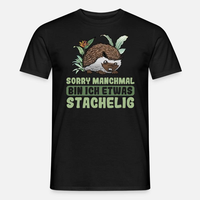 Igel - Männer T-Shirt - Schwarz