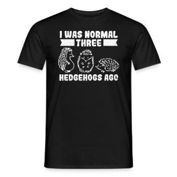 Hedgehog - Men's T-Shirt - black - Front - AI Model Male 178 light (178cm)