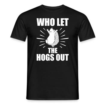 Hedgehog - Men's T-Shirt - black - Front - AI Model Male 178 light (178cm)