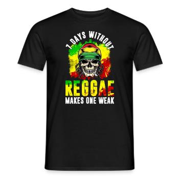 Reggae Dancehall Rasta Rastafari - T-shirt homme - noir - Devant - AI Model Male 178 light (178cm)