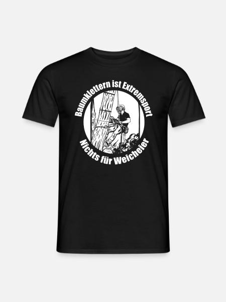 Baumklettern Baumpfleger Arborist Baumkletterer - Männer T-Shirt - Schwarz
