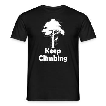 Baumklettern Baumpfleger Arborist Baumkletterer - Männer T-Shirt - Schwarz - Vorne - AI Model Male 178 light (178cm)