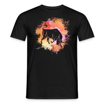 Bélier Signe astrologique Horoscope Astrologie - T-shirt homme - noir - Devant - AI Model Male 178 light (178cm)