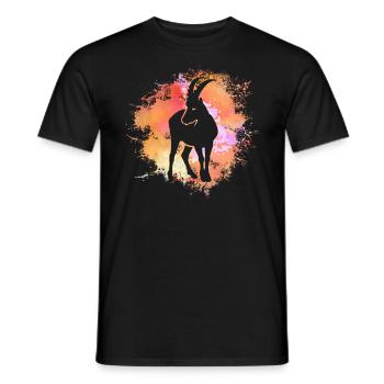 Capricorne Signe astrologique Horoscope Astrologie - T-shirt homme - noir - Devant - AI Model Male 178 light (178cm)