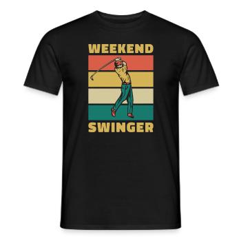 Golf Golfer Golfer Golfer Golf Course - Men's T-Shirt - black - Front - AI Model Male 178 light (178cm)