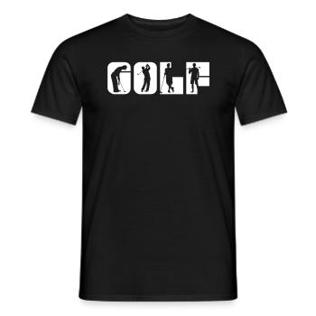 Golf Golfer Golfer Golfer Golf Course - Men's T-Shirt - black - Front - AI Model Male 178 light (178cm)