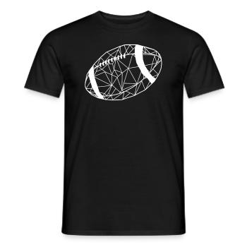 Rugby - Men's T-Shirt - black - Front - AI Model Male 178 light (178cm)