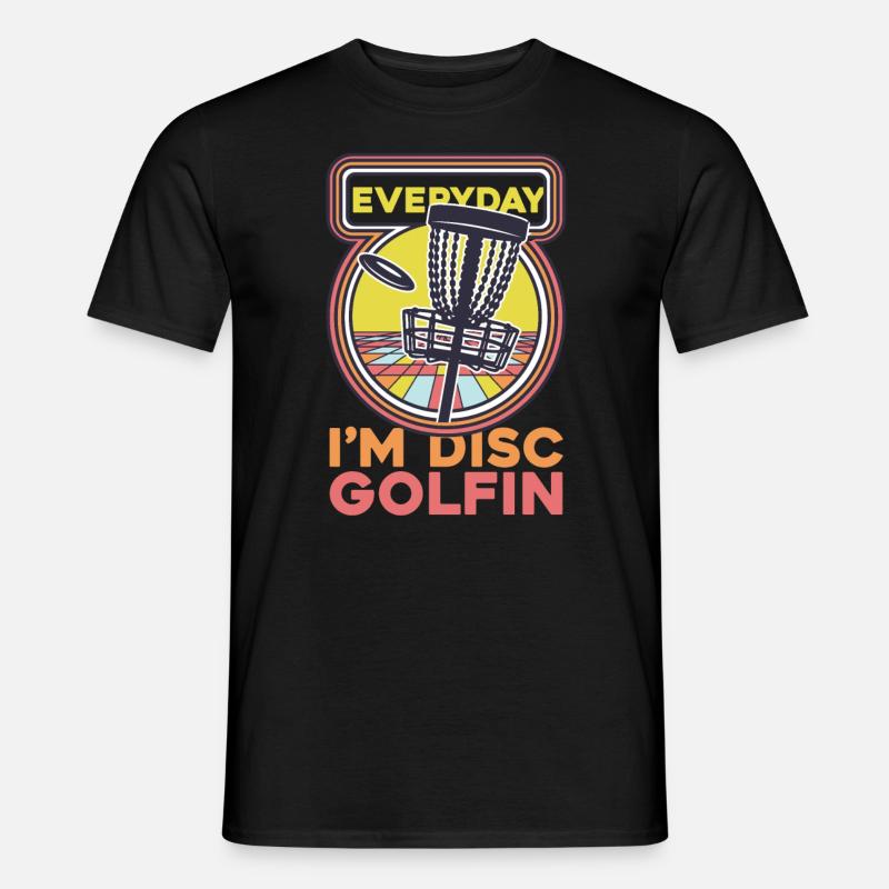 Frisbee Golf - Männer T-Shirt - Schwarz