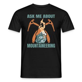 Alpinisme Randonnée Alpiniste Alpiniste - T-shirt homme - noir - Devant - AI Model Male 178 light (178cm)