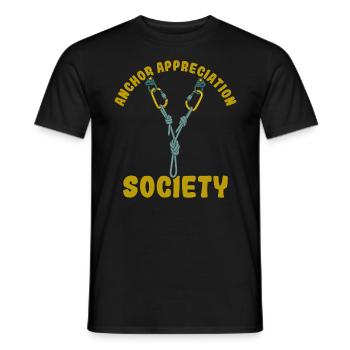 Retro Alpinisme Alpinisme Vintage Grimpeurs - T-shirt homme - noir - Devant - AI Model Male 178 light (178cm)