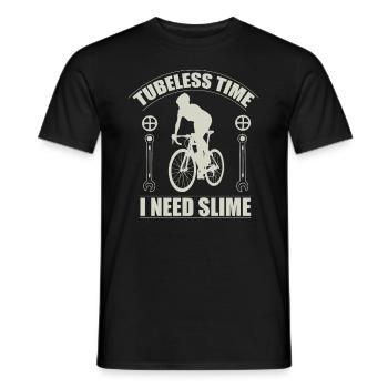 Road Bike Bicycle Road Cyclist Cycling Cyclist - Men's T-Shirt - black - Front - AI Model Male 178 light (178cm)