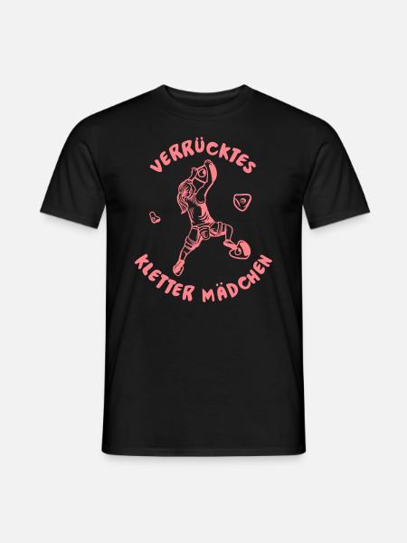 Klettern Bergsport Kletterer - Männer T-Shirt - Schwarz