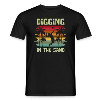 Volleyball Volleyball de plage - T-shirt homme - noir - Devant - AI Model Male 178 light (178cm)