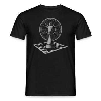 Pièce d’échecs - T-shirt homme - noir - Devant - AI Model Male 178 light (178cm)