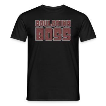Bouldern - Männer T-Shirt - Schwarz - Vorne - AI Model Male 178 light (178cm)