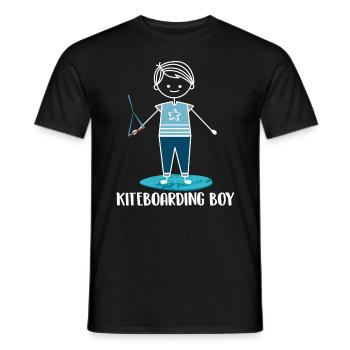 Kitesurfen Kiteboarding Kite Kiten - Männer T-Shirt - Schwarz - Vorne - AI Model Male 178 light (178cm)