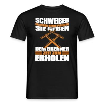 Welder Metalworker Welding Metal Construction - Men's T-Shirt - black - Front - AI Model Male 178 light (178cm)