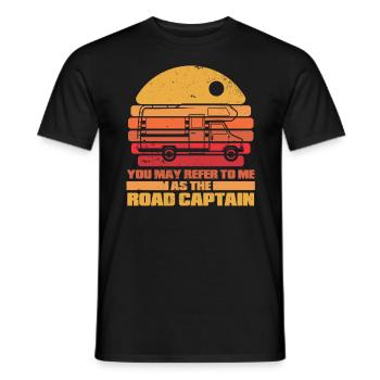 Caravan Motorhome Caravan Camper - Men's T-Shirt - black - Front - AI Model Male 178 light (178cm)