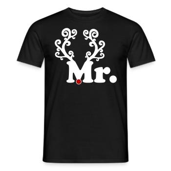 Mr Weihnachten - Männer T-Shirt - Schwarz - Vorne - AI Model Male 178 light (178cm)