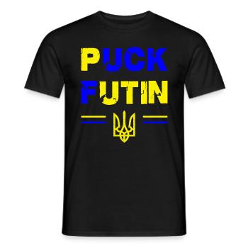 Support Ukraine - I Stand With Ukraine - Men's T-Shirt - black - Front - AI Model Male 178 light (178cm)