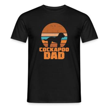 Cockapoo Dad - Men's T-Shirt - black - Front - AI Model Male 178 light (178cm)