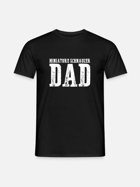 Miniature Schnauzer Dad - Männer T-Shirt - Schwarz