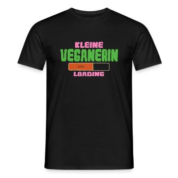 Little Vegetarian Loading Baby Vegan - Männer T-Shirt - Schwarz - Vorne - AI Model Male 178 light (178cm)