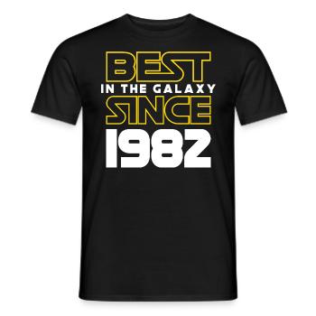 Best of the Galaxy 1982 40 Jahre Jubiläum - Männer T-Shirt - Schwarz - Vorne - AI Model Male 178 light (178cm)