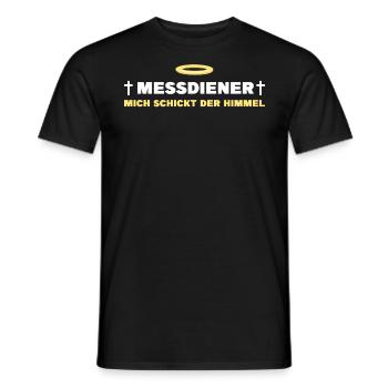 Ministrant Messdienerin Messdiener - Männer T-Shirt - Schwarz - Vorne - AI Model Male 178 light (178cm)