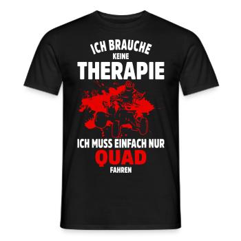 Quadfahrer Geschenkidee Quadfahren Quad ATV - Männer T-Shirt - Schwarz - Vorne - AI Model Male 178 light (178cm)