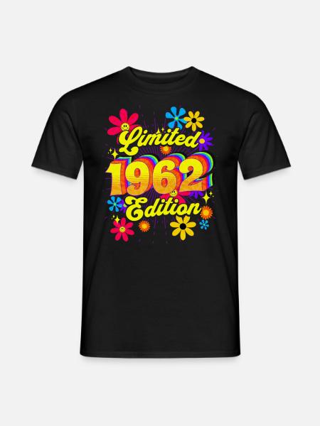 Retro und Vintage 1962 Frau 60. Geburtstag - Männer T-Shirt - Schwarz