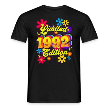 Rétro et Vintage 1992 Femme 30 Ans Anniversaire - T-shirt homme - noir - Devant - AI Model Male 178 light (178cm)