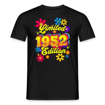 Rétro et Vintage 1952 Femme 70 Ans Anniversaire - T-shirt homme - noir - Devant - AI Model Male 178 light (178cm)