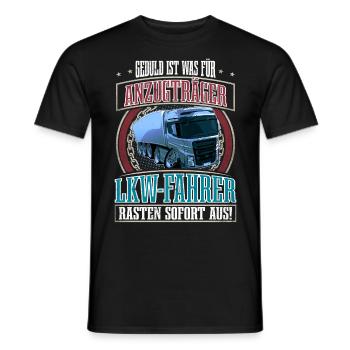 LKW Fahrer - Männer T-Shirt - Schwarz - Vorne - AI Model Male 178 light (178cm)