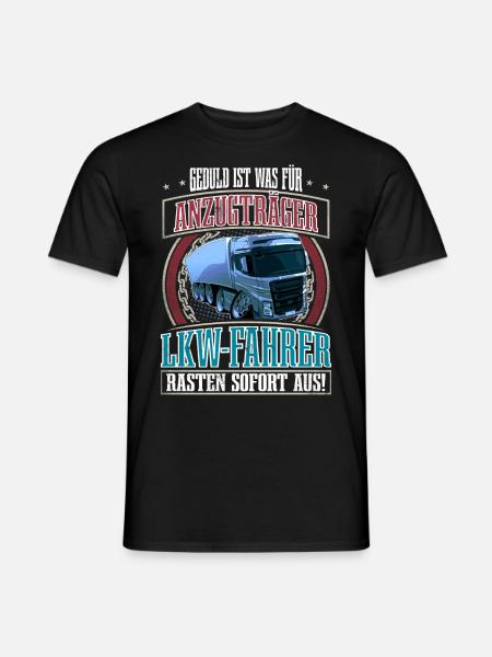 LKW Fahrer - Männer T-Shirt - Schwarz