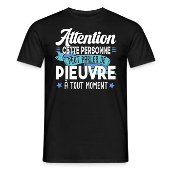Pieuvre Poulpe Cadeau Humour Tentacule Mer Animal - T-shirt homme - noir - Devant - AI Model Male 178 light (178cm)