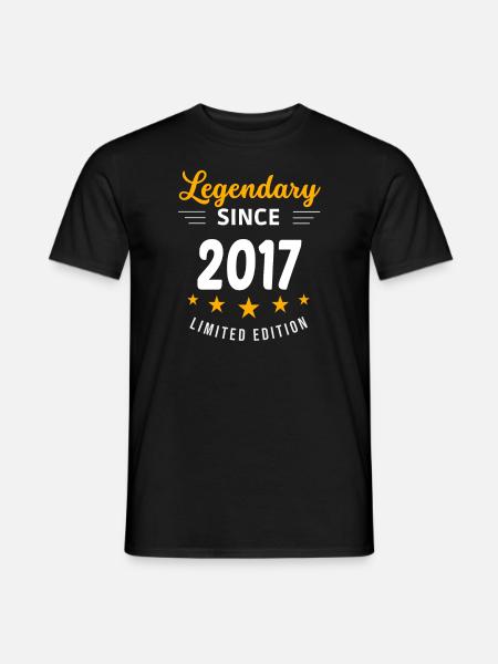 Legendary since 2017 - Men's T-Shirt - black